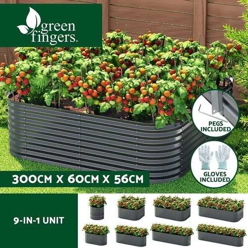 Green Fingers Garden Bed 9 In 1 Modular Planter Box 56CM height