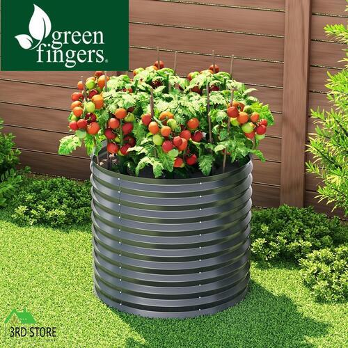 Green Fingers Garden Bed 80X68cm Planter Box Raised Container Galvanised Steel
