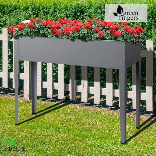 Greenfingers Garden Bed Galvanised Steel Raised Planter Box 100X80X30CM