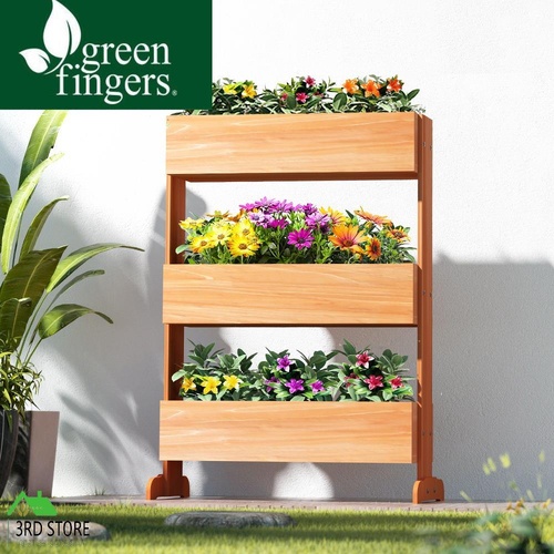 Greenfingers Garden Bed Raised Wooden Planter Box Vegetables 69x39x106cm