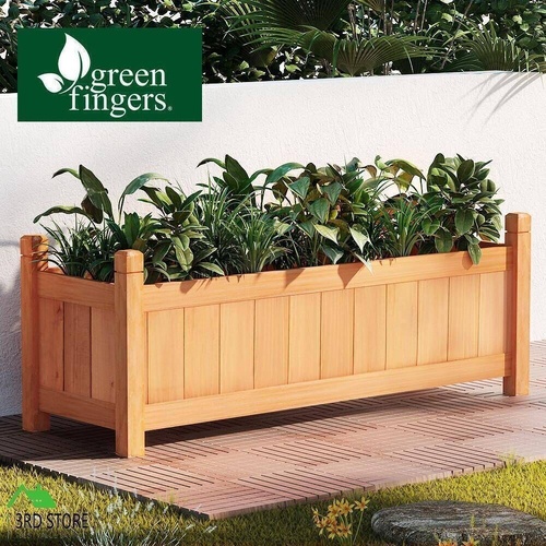 Greenfingers Garden Bed Raised Wooden Planter Outdoor Box Vegetables 90x30x33cm