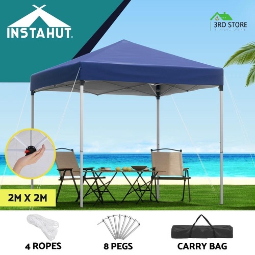Instahut Gazebo 2x2m Outdoor Patio Garden Marquee Shade Blue