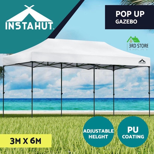 Instahut Gazebo Pop Up Marquee 3x6 Outdoor Tent Folding Wedding Gazebos Tent