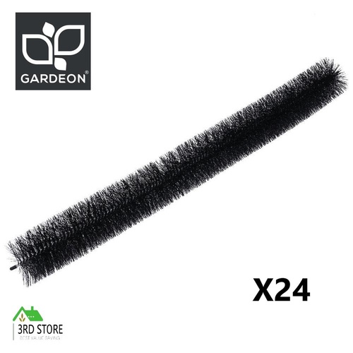 24 Pcs Gutter Brush Guard 100mm X 22m Length Leaf Twigs Filter Home Garden