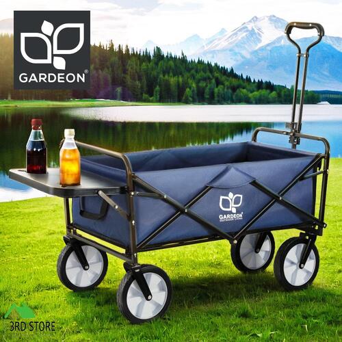Gardeon Garden Cart with Cup Holders Trolley Camping Wagon Barrow Beach Folding