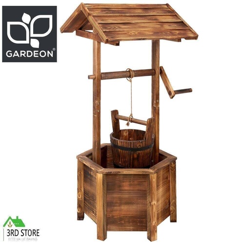 Gardeon Garden Ornaments Decor Outdoor Wooden Wishing Well