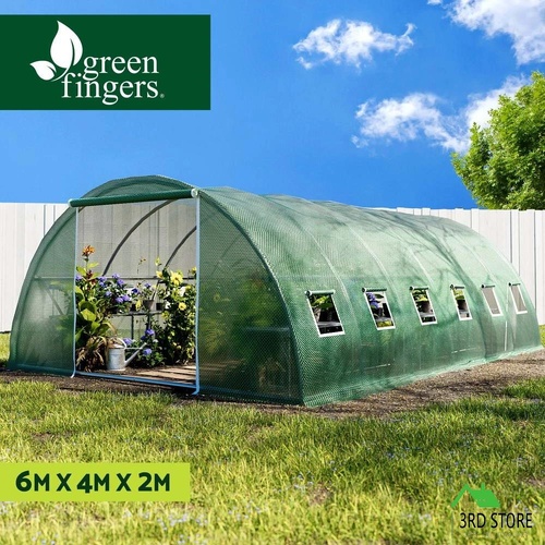 Greenfingers Greenhouse Walk in Green House Tunnel Plant Flower Garden Shed 6X4M