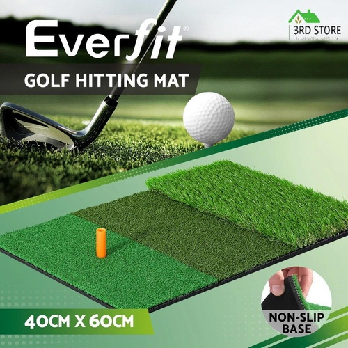 Everfit Golf Hitting Mat Portable Driving Range Practice Training Aid 3 in 1