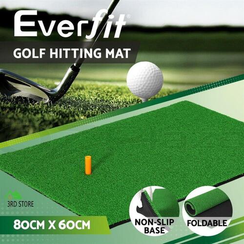 Everfit Golf Hitting Mat Portable Driving Range Practice Training Aid 80x60cm