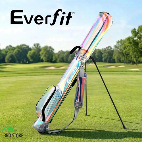 Everfit Golf Stand Bag Lightweight Sunday Pitch And Putt Bag Holographic