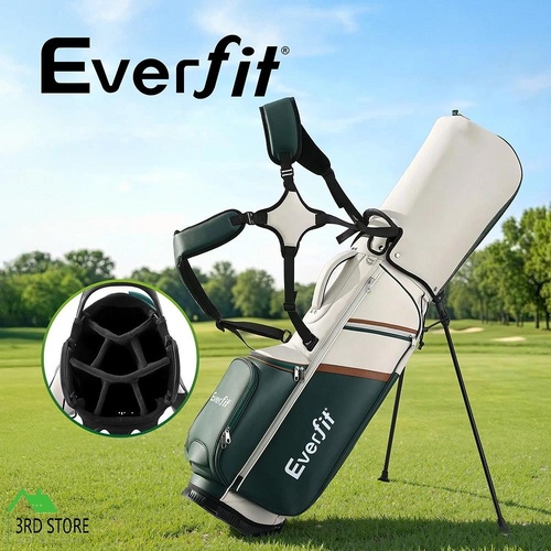 Everfit Golf Stand Bag Lightweight Carry Bag Dual Strap Club Divider