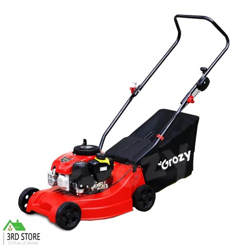Petrol Lawn Mower 40cm Push Mower 3-in-1 System 4-Stroke Lawnmower