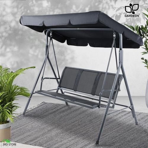 RETURNs Gardeon Swing Chair Outdoor Furniture Garden Bench Lounge Patio 3 Seater Canopy