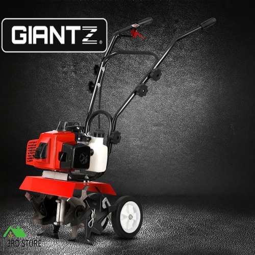 Giantz 88CC Tiller Garden Cultivator Rototiller 4 Blades Soil Plower Rotary Hoe
