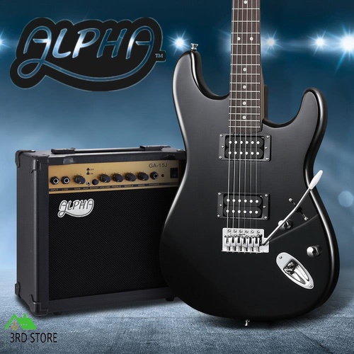 RETURNs Alpha Electric Guitar Music Strings Instrument Amplifier Amp Tuner Pick Bag Set