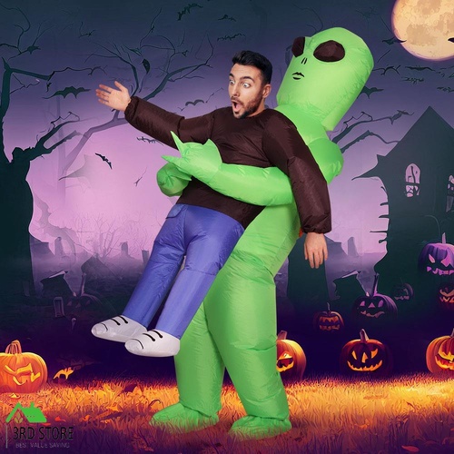 Inflatable Costume Halloween Adult Suit Alien Party Fancy Dress Cosplay Scary Blow up
