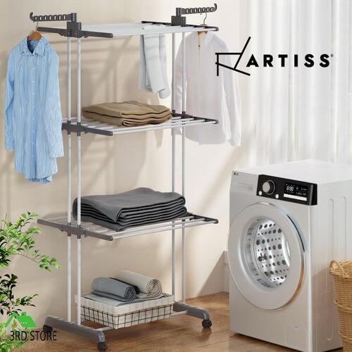Artiss Clothes Drying Rack Coat Aier Garment Stand Hanger Laundry Foldable 173cm