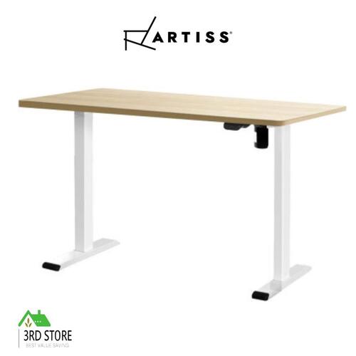 Artiss Electric Standing Desk Motorised Adjustable Sit Stand Desks White Oak