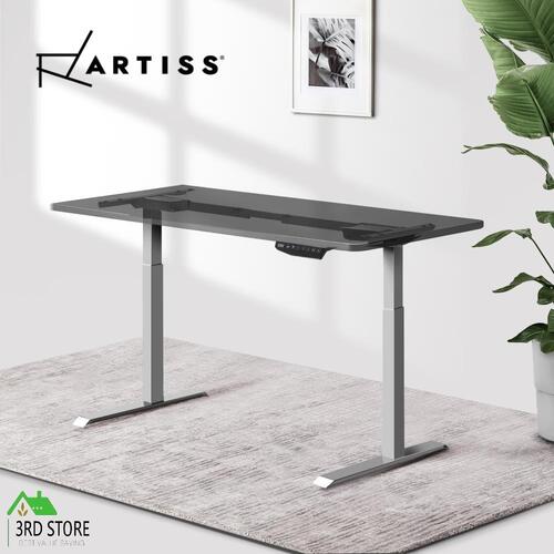 Artiss Standing Desk Sit Stand Riser Height Adjustable Motorised FRAME ONLY Grey