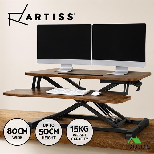 Artiss Standing Desk Riser Height Adjustable Sit Stand Desks Computer Desktop