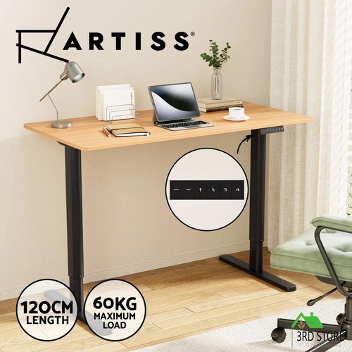 120CM Artiss Electric Standing Desk Sit Stand Desks Home Office Computer Desk