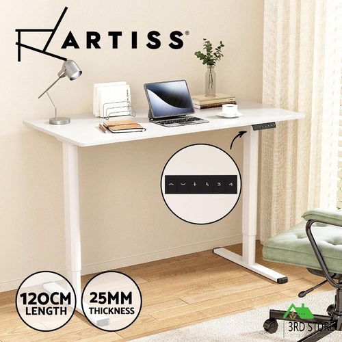 Artiss Electric Standing Desk Sit Stand Desks Home Office Computer Desk 120CM