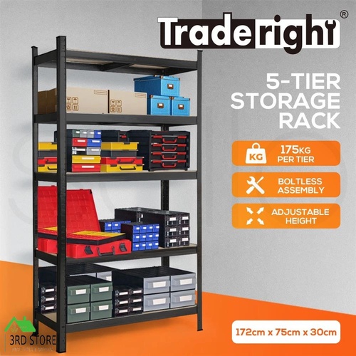 Traderight Warehouse Shelving Racking Garage Storage Shelves Steel Pallet 1.7M