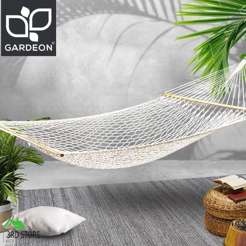 Gardeon Camping Hammock Swing Bed 2 Person Outdoor Indoor Rope Hammocks Chair
