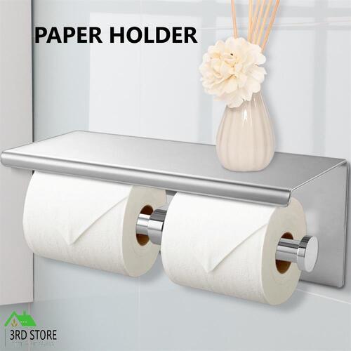 Paper Holder Roll 304 Stainless Steel Towel Tissue Bath Toilet Storage Kitchen