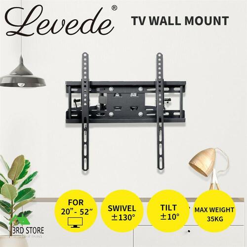 TV Wall Mount Bracket Tilet Swivel Slim Motion LED LCD 20 32 42 50 55 60 inch