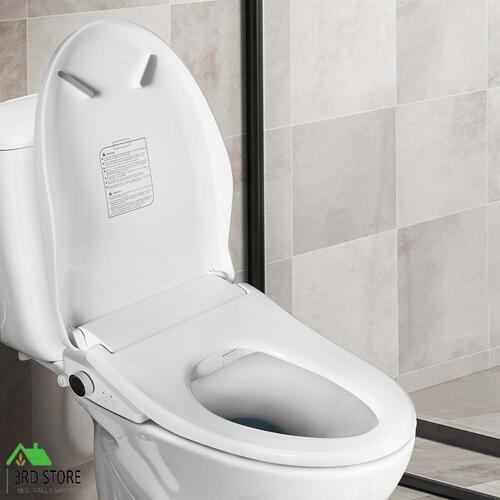 Electric Bidet Heated Toilet Seat Warm Water Spray Wash Remote Antibacterial
