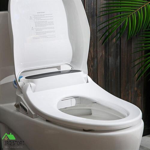 RETURNs Electric Bidet Toilet Seat Cover LED Night Light Remote Control Auto Smart Wash