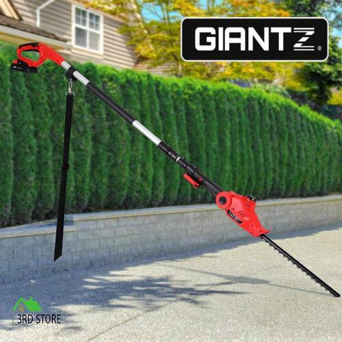 Giantz Cordless Pole Hedge Trimmer Garden Pruner Electric Cutter