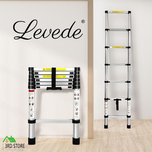 Multipurpose Ladder Telescopic Aluminium Alloy Extension Steps Portable 2M