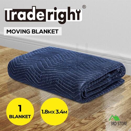 Traderight Moving Blanket Furniture Protection Quilted Removalist 1.8MX3.4M 1PC