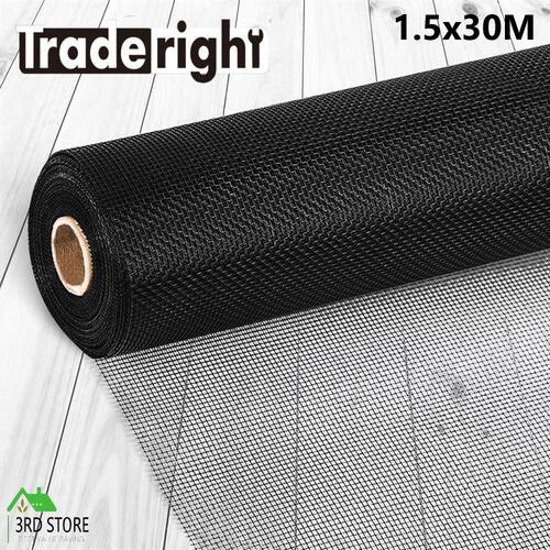 Traderight Insect Screen Mesh Flyscreen Door Window Fly Net 1.5M Length Roll 30M