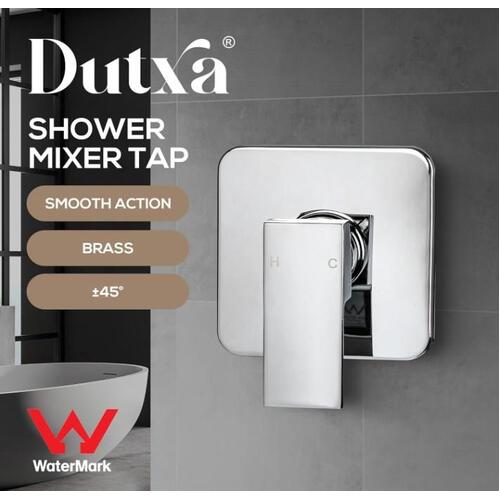 Dutxa Brass Shower Mixer Tap Cold Hot Bathroom Laundry Faucet Valve Chromed