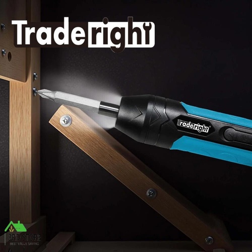 Traderight 26 Pcs Cordless Screwdriver SetRechargeable 1500mAh Battery 300RPM