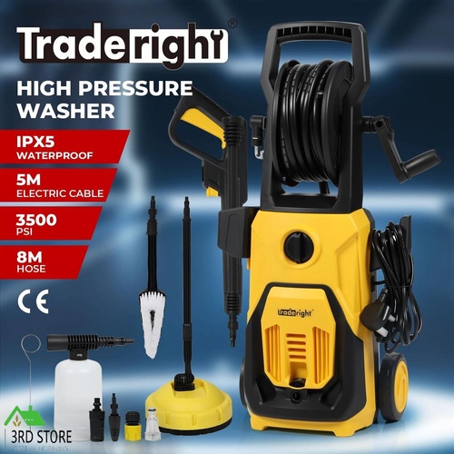 Traderight 3500PSI High Pressure Washer Electric Cleaner Water Spray Gun 8M Hose