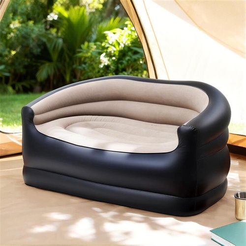 Gardeon Outdoor Air Sofa Inflatable Couch Two-Seater Lounge Chair with Pump Blow Up Couches for Camping