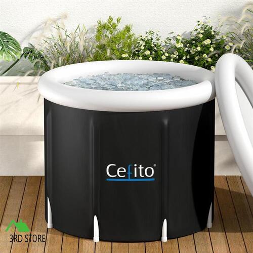 RETURNs Portable Ice Bath Tub 70X80CM Inflatable Folding Bathtub Spa Massage