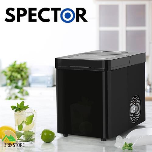 RETURNs Spector Portable Ice Maker Machine 2.1L Ice Cube Tray Home Bar Countertop Party