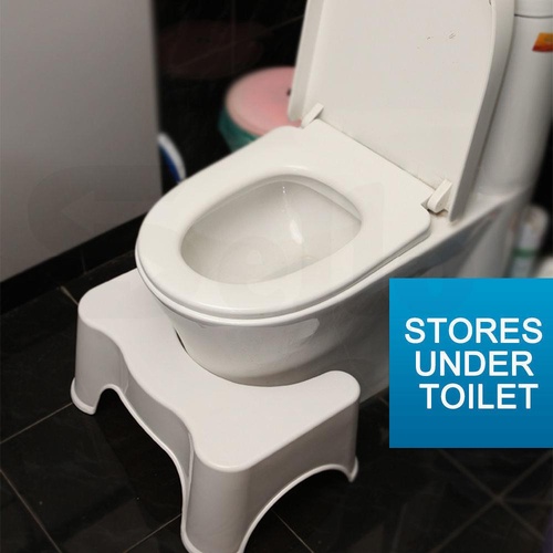 2x Potty Stool Sit Squat Toilet Step Stool Healthy Colon Aid Constipation Relief
