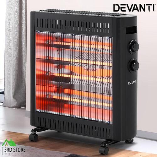 Devanti 2200W Infrared Radiant Heater Electric Portable Convection Heat Panel