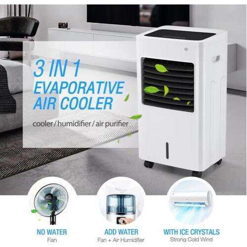Maxkon Air Cooler Evaporative Purifier Humidifier Portable Cooling Fan 3 In 1