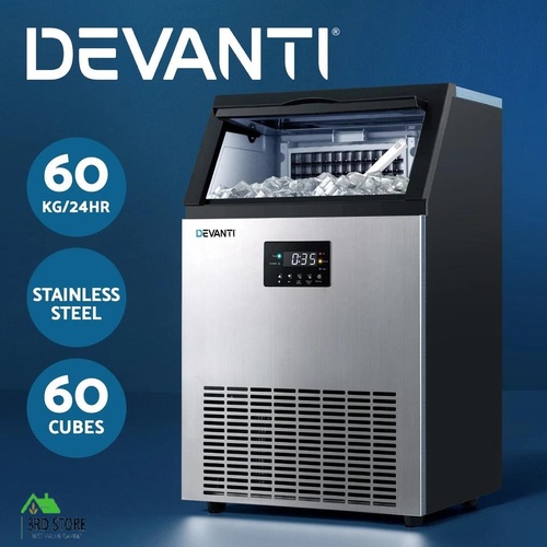 Devanti 60kg Ice Maker Commercial Machine