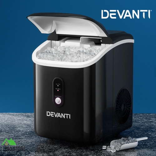 RETURNs Devanti Portable Ice Maker Machine Nuggetc Ice Cube 15kg Bar Countertop