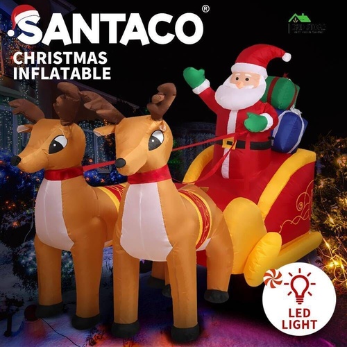 Inflatable Christmas Santa Snowman with LED Light Xmas Decoration Outdoor Type 5