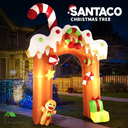 Santaco Christmas Inflatable Lighted 3M Xmas Penguin Garden Outdoor Decoration