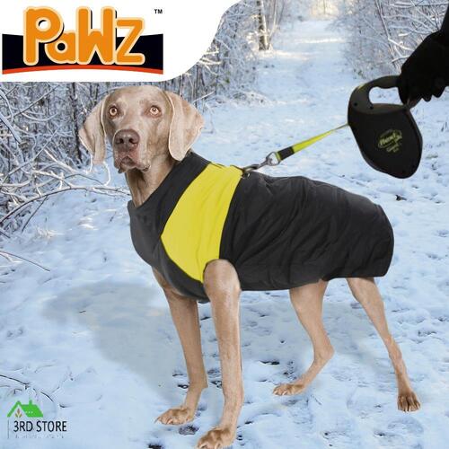 PaWz Dog Winter Jacket Padded Waterproof Pet Clothes Windbreaker Coat 3XL Orange